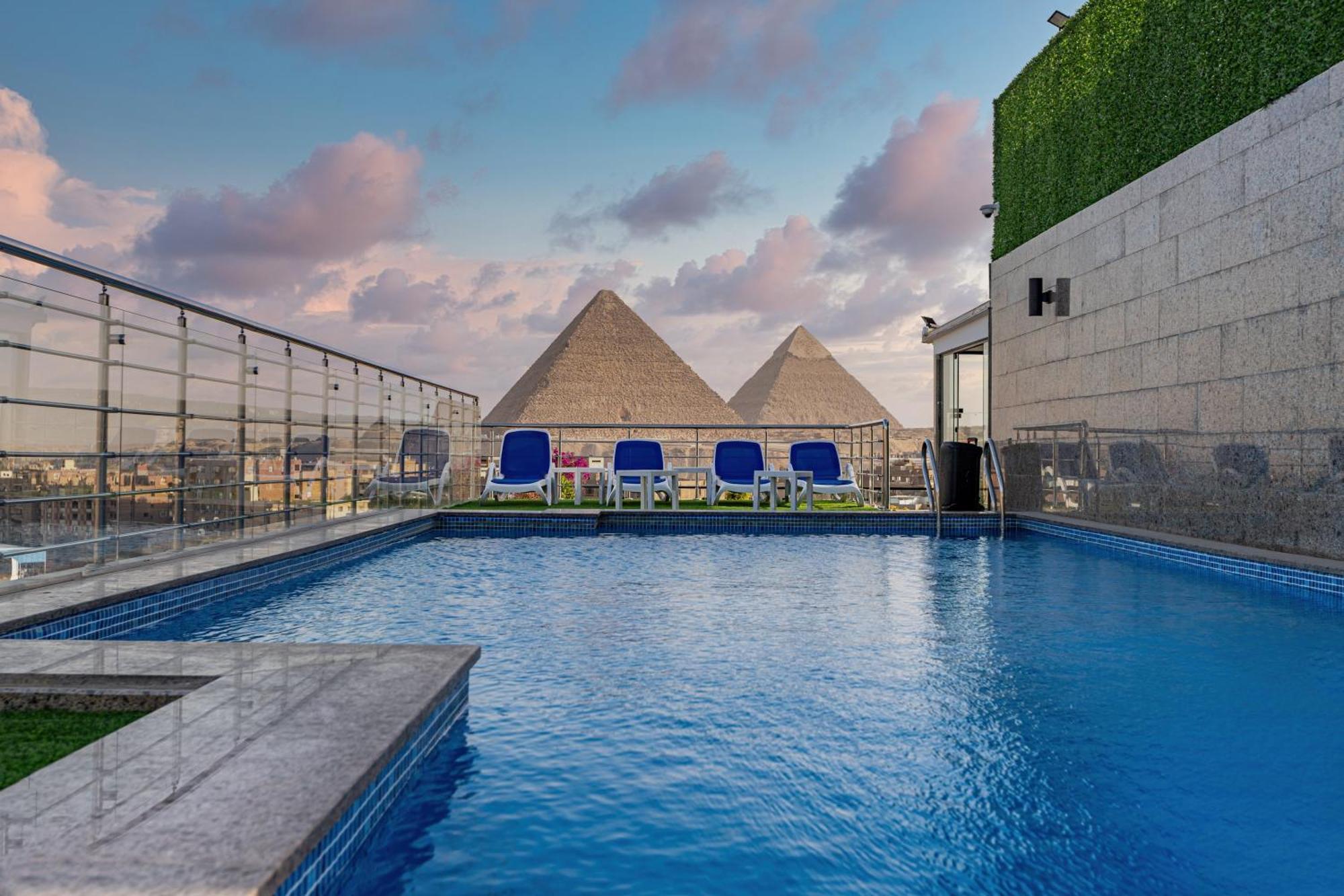 Pyramids Plateau Hotel Kafret el-Gabal Kültér fotó