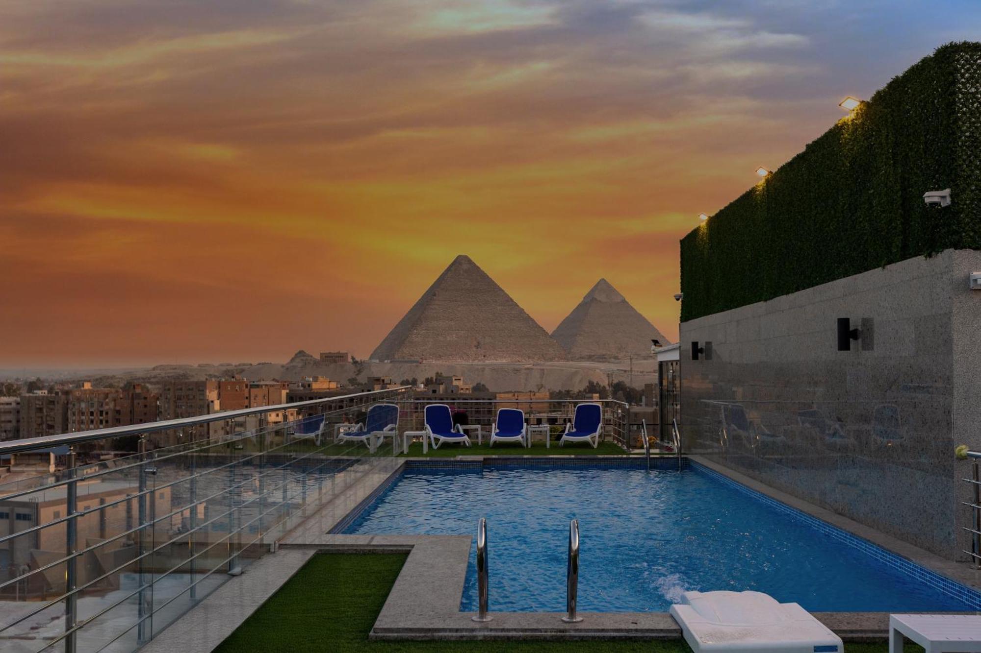 Pyramids Plateau Hotel Kafret el-Gabal Kültér fotó